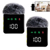 Wireless Lavalier Microphone Compatible With Iphone And Android Phone, Mini Microphone With Noise Reduction, Auto Pairing And Mute & Reverb For Vlogging, Video Recording- Plug & Play, Battery Capacity: (Receiver: 140mAh, Microphone: 160mAh)